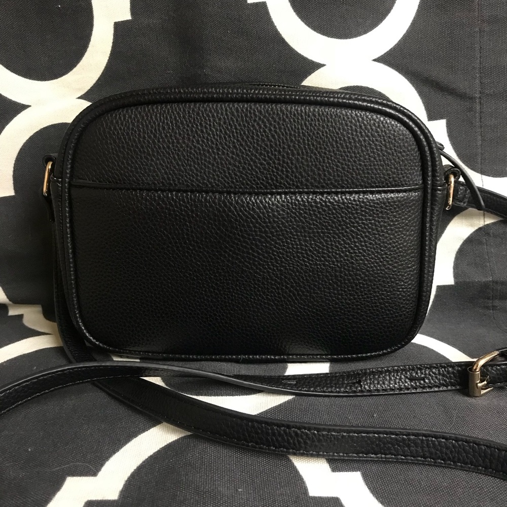 Black boxy crossbody purse